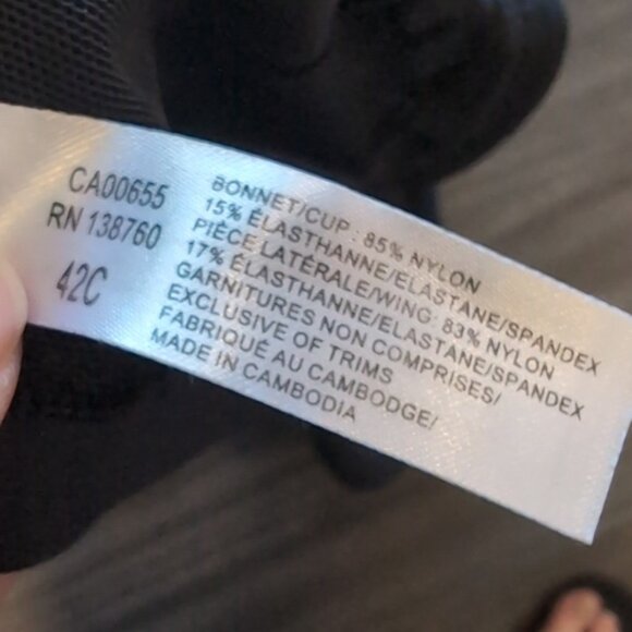 💙Penningtons Ti Voglio Sofia Soft Cup Microfibre Bra Black Mesh Underwire 42C - Picture 12 of 12